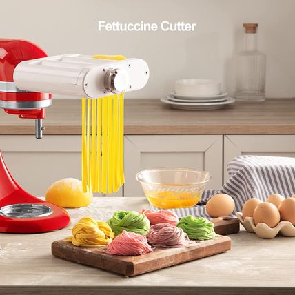 ANTREE 3-1 Pasta Maker Attachment for Kitchenaid Includes Pasta Sheet Roller Att