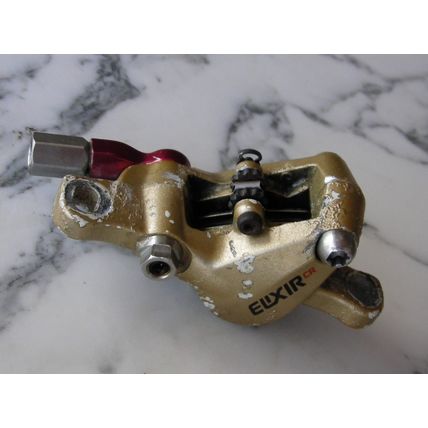 Avid Elixir CR Brake Caliper Gold and Red Anodized hydraulic disc no juicy 3 5 7