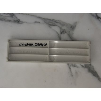 5.25" CD Drive Bay Cover White -Retro PC Computer Chieftec Dragon disk no usb