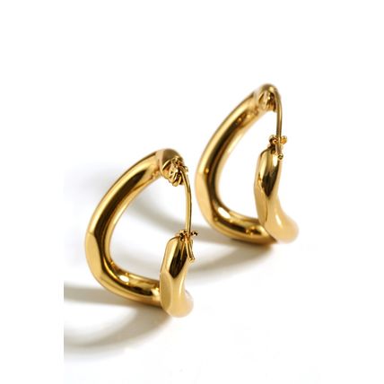 Gold Plated 3D Spiral Stainless Steel Earrings