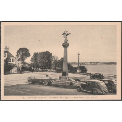 Monument aux Morts, Place de l'Eglise, Dinard, c.1940 - La Cigogne CPA