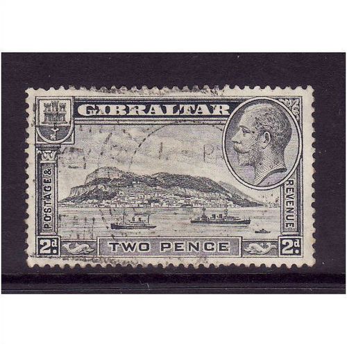 GIBRALTAR 1931 2d PALE GREY SG112a FINE USED#2