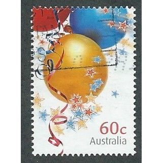 AUS 2010 60c 'FOR SPECIAL OCCASIONS - BALLOONS' FINE USED (EBID35-999)