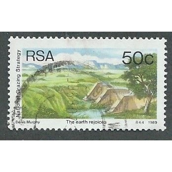 ZAF 1989 50c 'NATIONAL GRAZING STRATEGY' FINE USED (EBID 44-663)