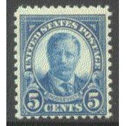 637 5c Theodore Roosevelt Average Plus MNH Q1566