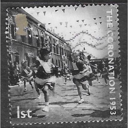 2003 50th anniversary coronation , Children race in street party used