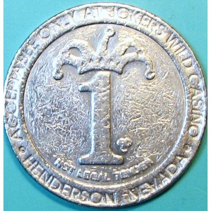 Jokers Wild. $1 Casino Token. Henderson, NV. D85.