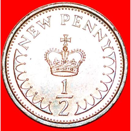 CROWN (1971-1984): GREAT BRITAIN★HALF NEW PENNY 1979 LUSTRE★LOW START★NO RESERVE