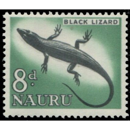 Nauru 1963 8d Black Lizard MNH - SG 60