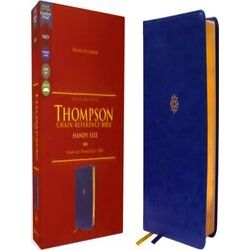 Nkjv, Thompson Chain-Reference Bible, Handy Size, Leathersoft, Navy, Red Letter,