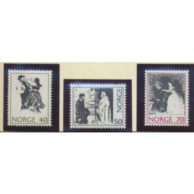 Norway Stamps Scott #579 To 581, Mint Hinged