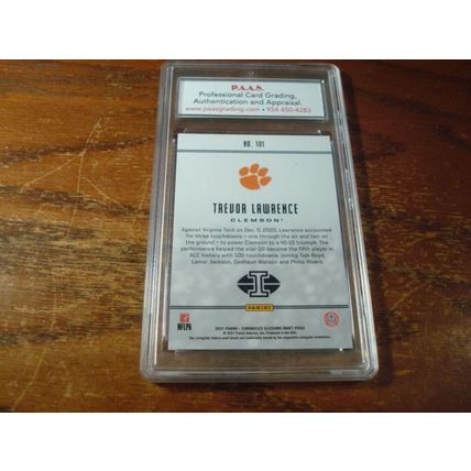 2021 Panini Illusions, Graded Mint 9, TREVOR LAWRENCE Rc, Draft Picks Rc