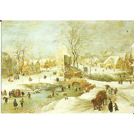 Art JAN BRUEGHEL Winter Scene Postcard (Dixon L6/SP.3596)