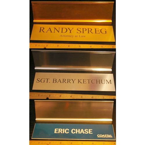 MOTIVE Tv Show Props 4x Character Desk Plate Signs