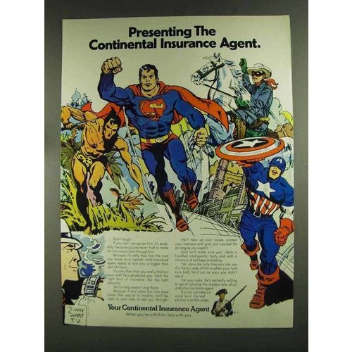 1972 Continental Insurance Ad - Presenting the Agent