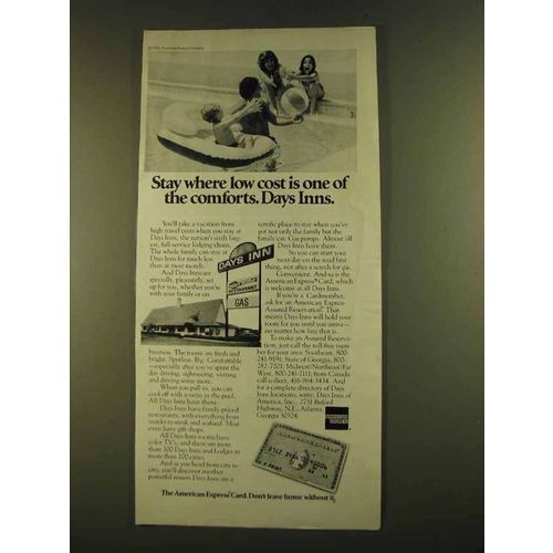 1980 American Express Card and Days Inn Ad