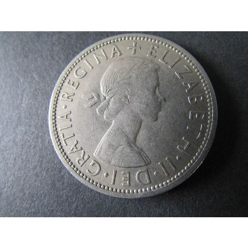 1956 QUEEN ELIZABETH II HALF CROWN FREE POST. AAJ