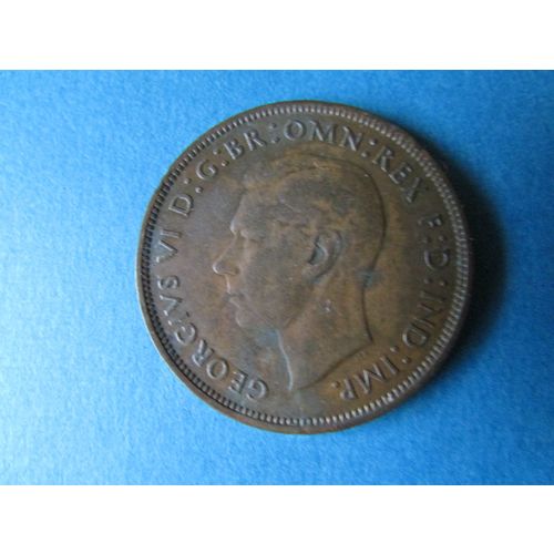 1946 GEORGE VI ONE PENNY FREE POST. J