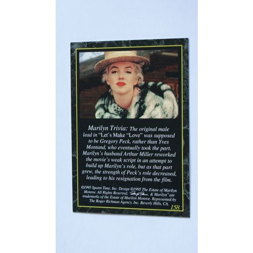 Marilyn Monroe II base trading Card # 158 (A) - 1995 Sports Time