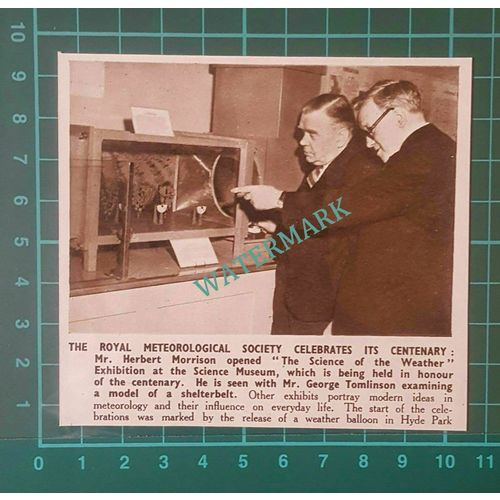 C2618) Royal Meteorlogical Society Herbert Morrison George Tomlinson 1950 Clip
