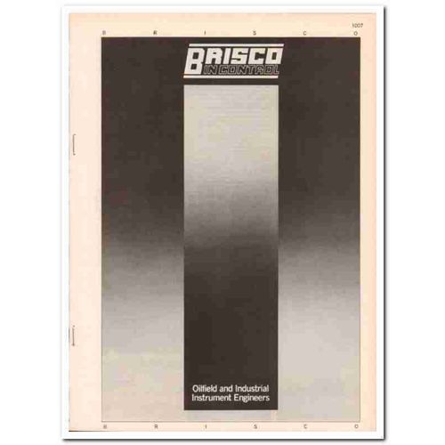 Brisco Engineering Services Ltd 1983 Vintage Catalog Oilfield Controls
