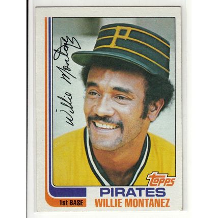 1982 Topps baseball card 458 Willie Montanez- Pirates