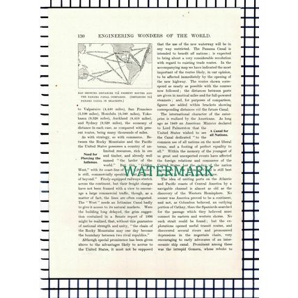 (7472) The Panama Canal ~ c.1920s 21-Side Article