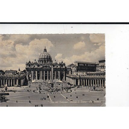 Roma Piazza S Pietro Italy Postcard posted 1960 VGC