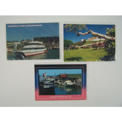 Northern Michigan 3 Postcard Lot