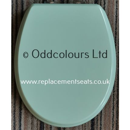 Shires Denbigh / Naiad Resin Replica Seat in WILLOW GREEN with CP hinges