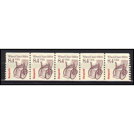 2256 8.4c Wheel Chair Fine MNH Dry Gum PNC 1/5 X3034