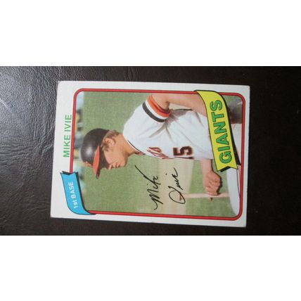 1980 Topps Mike Ivie San Francisco Giants Card #62