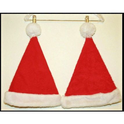 Christmas Linens 2 Pot Holders 2 Terry Dish Clothes 1 Child Santa Purse 2 Hats