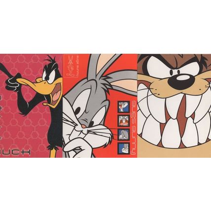 Bugs Bunny Taz Daffy Duck 3x Cartoon Postcard s