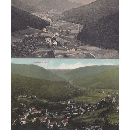 Herranalb Gaistal Antique 2x Postcard