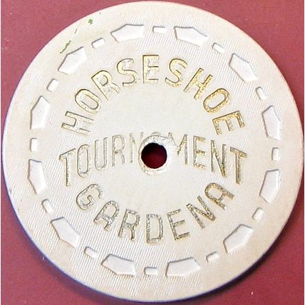 Horseshoe Club. Vintage Casino Chip. Gardena, CA. Q16.