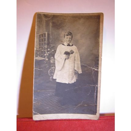 CHOIRBOY, Paul Francis Edwards?, antique photograph postcard Hanstock of York /