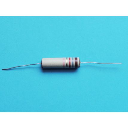Erie Ceramic Carbon Resistors, x6. 1.8KΩ 2 Watt New Old Stock 1950s 60s Amp