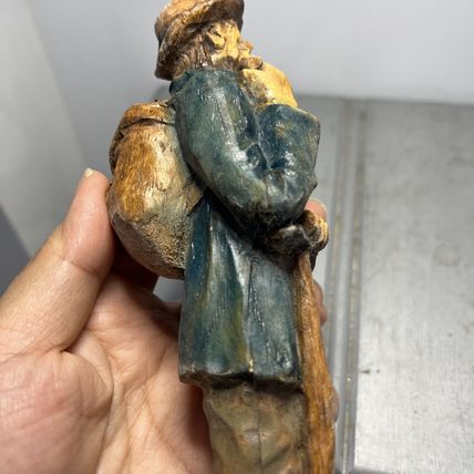 Old Man with Smoke Pipe Vintage Figurine Collectable.