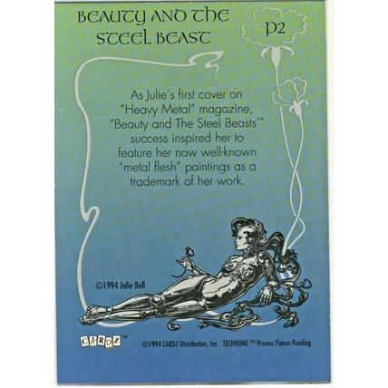 CARDZ 1994 BEAUTY AND THE STEEL BEAST TECHROME PROMO CARD P2