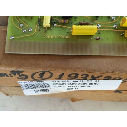 GENERAL ELECTRIC 36B605238AA-A PC BOARD CONVERTER,GE 193X377 ABG01,CZ