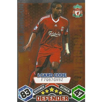 Match Attax Extra 2009/10 Collection: I-Card, Liverpool - Johnson (Glen)