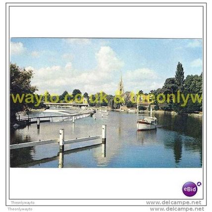 WEIR, MARLOW, BUCKS, ENGLAND, Postcard