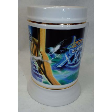 Mint 2005 Super Bowl XXXIX Official NFL Beer Mug Patriots VS. Eagles