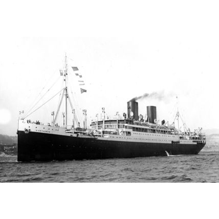 pu1103 - French Messageries Maritime Liner - D'Artagnan , built 1925 - print 6x4