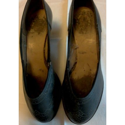 Vintage 1940's Black Shoes