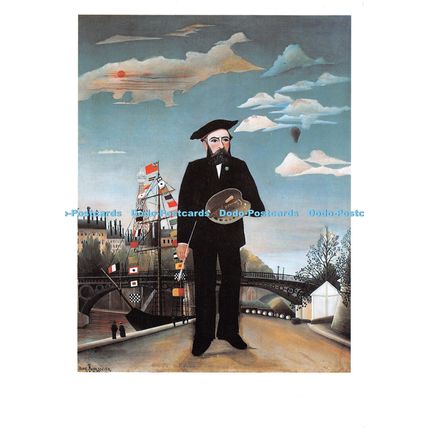 D099110 Henri Rousseau. Vlastni Pobobizna. Self Portrait. Narodni Galerie y Praz