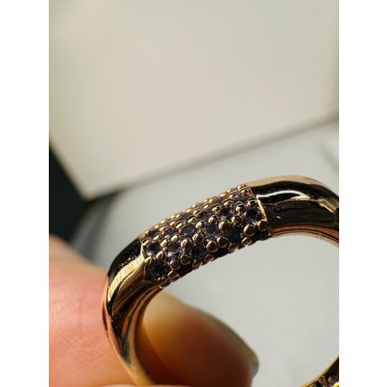 Bomb Party Sz7 Revealed Ring Fashion Jewelry Flush Purple Cluster Rose Gold Pl