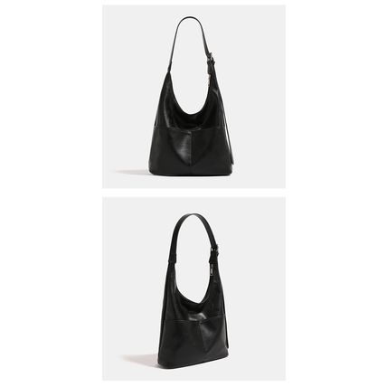 Women Crescent Hobo Bags Trendy Purses Black