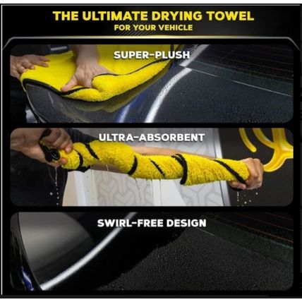 Meguiar's X190400 Supreme Shine Drying Towel,(FREE SHIPPING) Large Super Plush